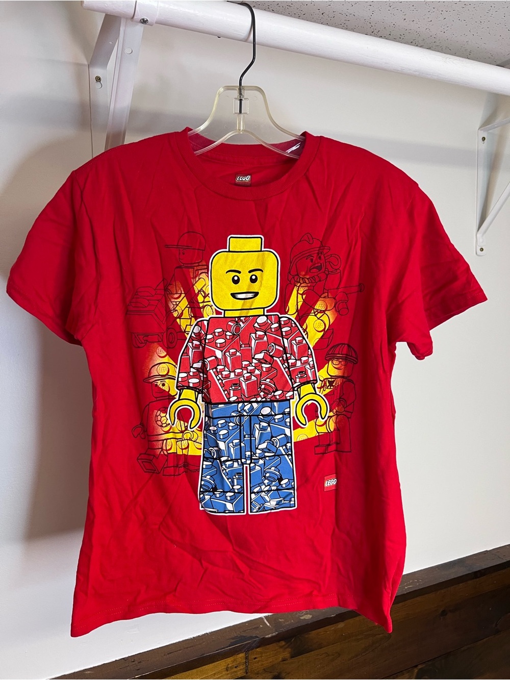 LEGO Kids' Red Graphic Minifigure T-Shirt- 8